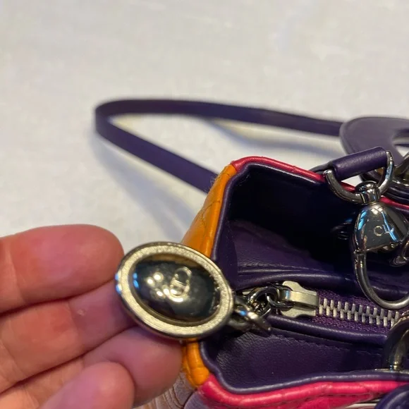 Dior Tri color Cannage Crossbody Satchel - Picture 8 of 13